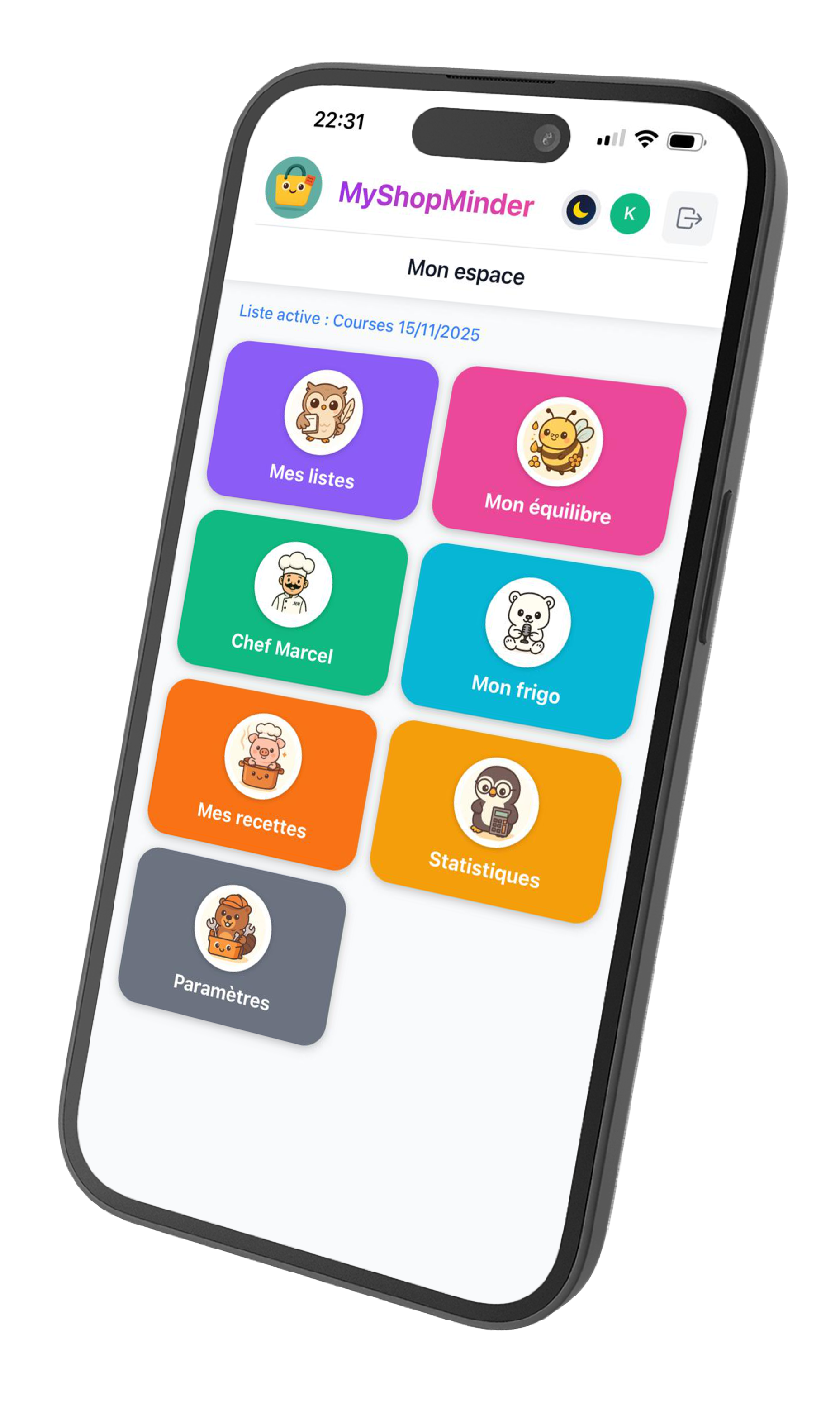 MyShopMinder App Screenshot
